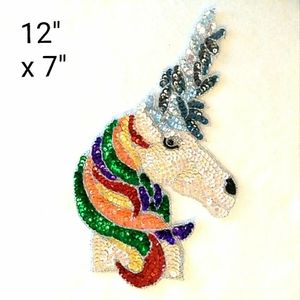 Sequin Unicorn Applique